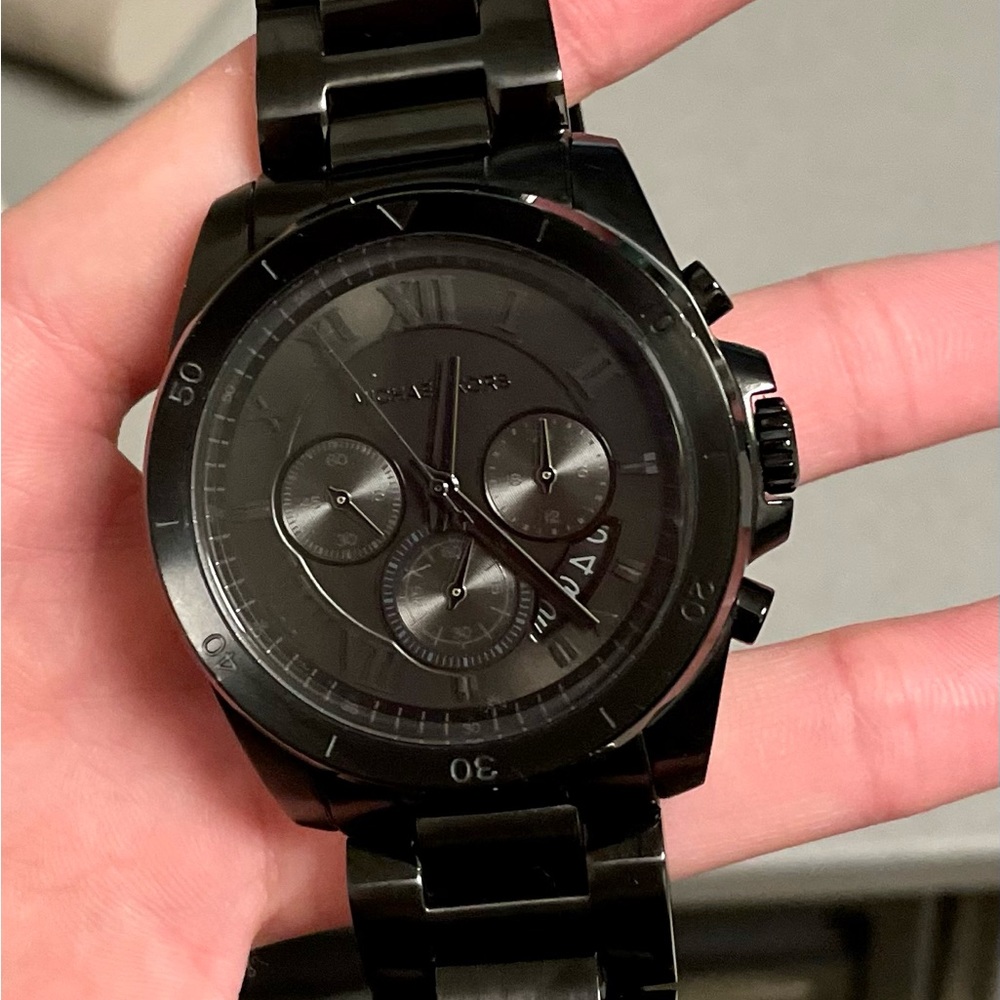 Black Michael Kors Chronograph Watch